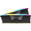 Operatīvā atmiņa Corsair Vengeance RGB 16GB 2x8GB DIMM DDR5 Memory Kit, 5200MHz CL40 Black (CMH16GX5M2B5200C40)