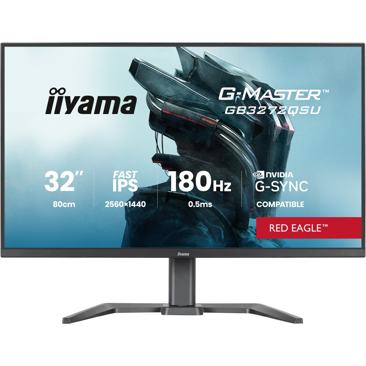 Monitors Iiyama G-Master Red Eagle GB3272QSU-B1 Quad HD 180Hz Black