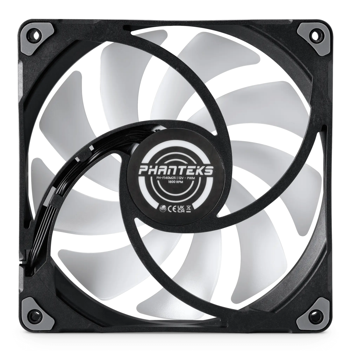 Korpusa dzesētājs Phanteks M25 RGB - 14cm Black (PH-F140M25_DRGB_PWM_BK01) - foto 4