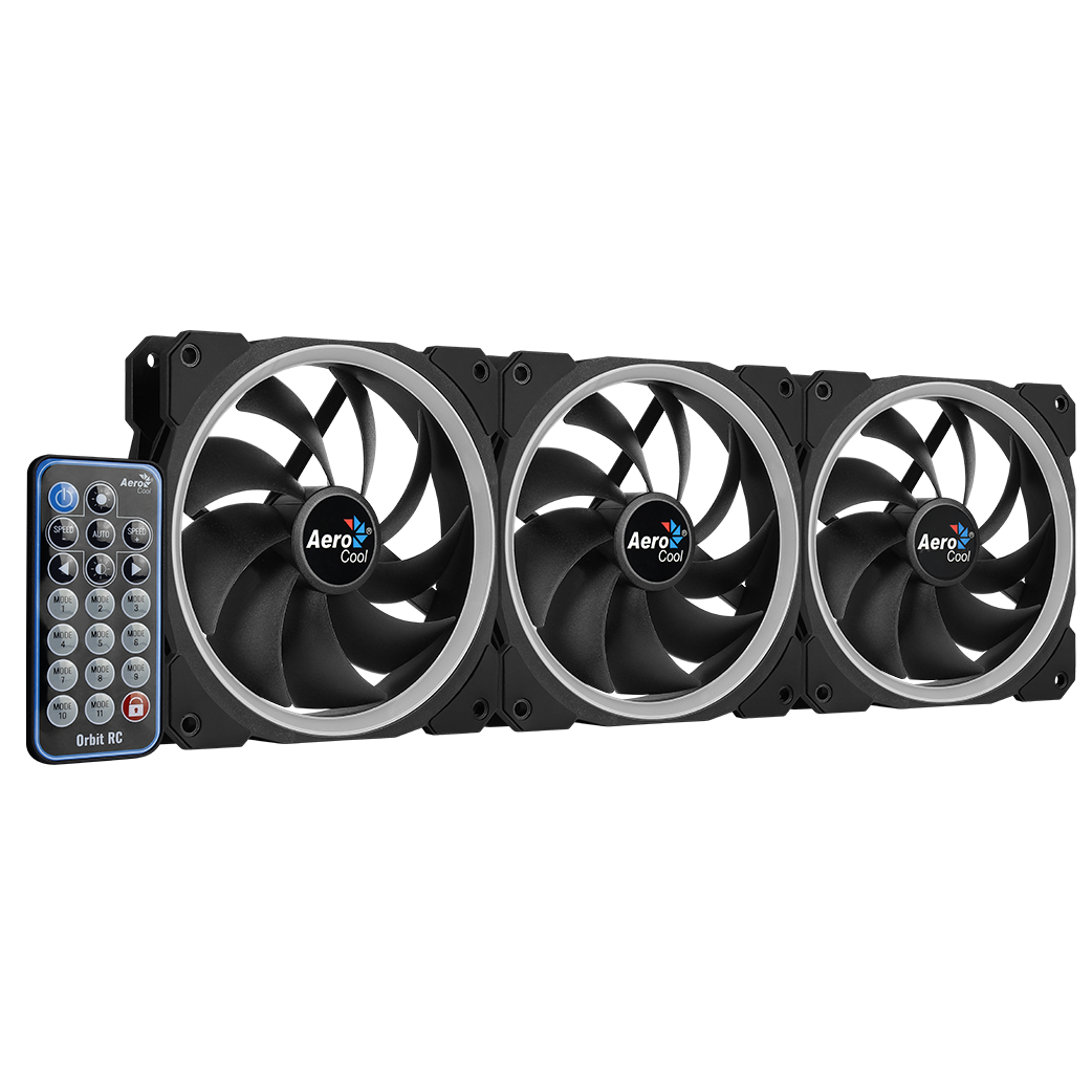 Korpusa dzesētājs AeroCool Orbit RC RGB 12cm Black (ACF3-OB10227.01) - foto 3