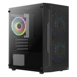 Datoru korpuss AeroCool Trinity Mini Black (Trinity Mini-G-BK-v3)