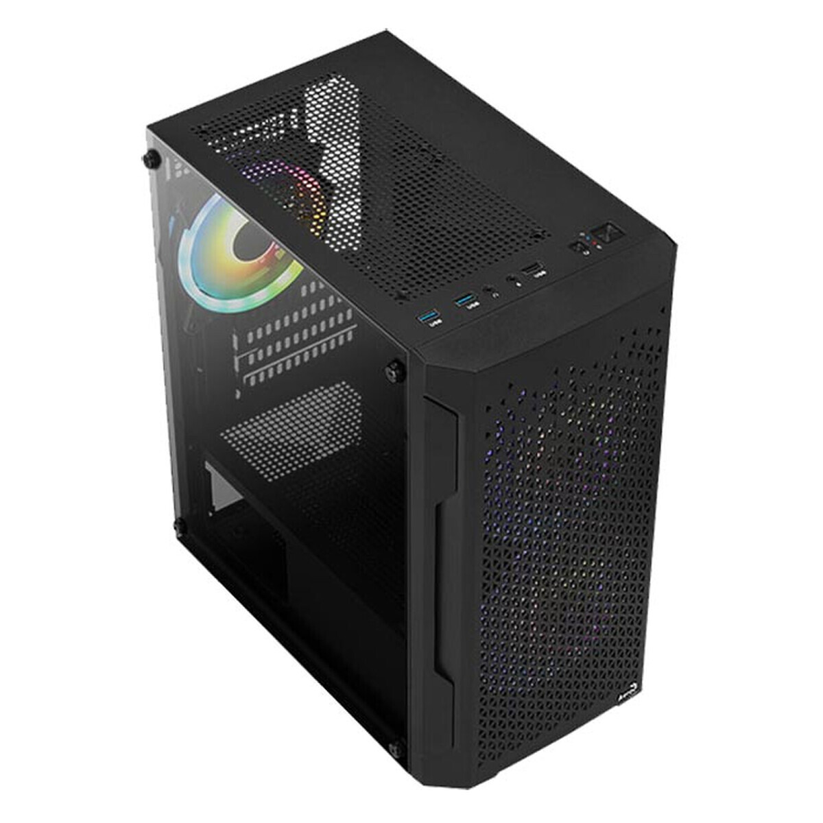 Datoru korpuss AeroCool Trinity Mini Black (Trinity Mini-G-BK-v3) - foto 2