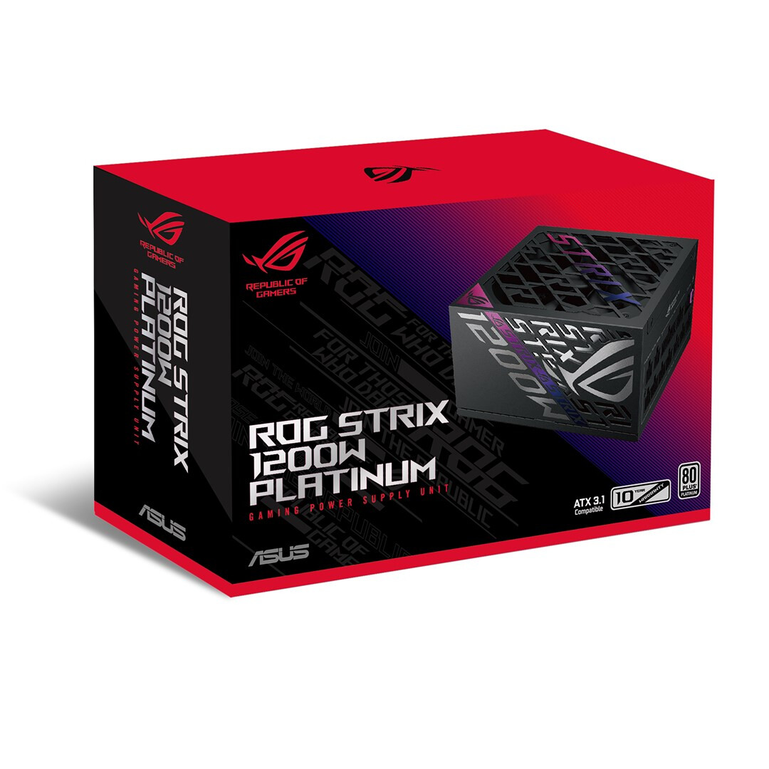 Barošanas bloks ASUS ROG -STRIX-1200P-GAMING 1200 W Black (90YE00W0-B0NA00) - foto 10