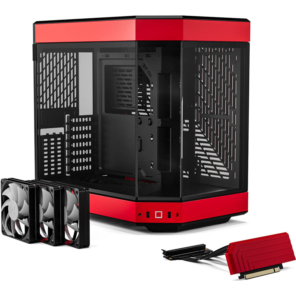 Datoru korpuss Hyte Y60 Mid- Tower Black/Red (CS-HYTE-Y60-BR) - foto 6