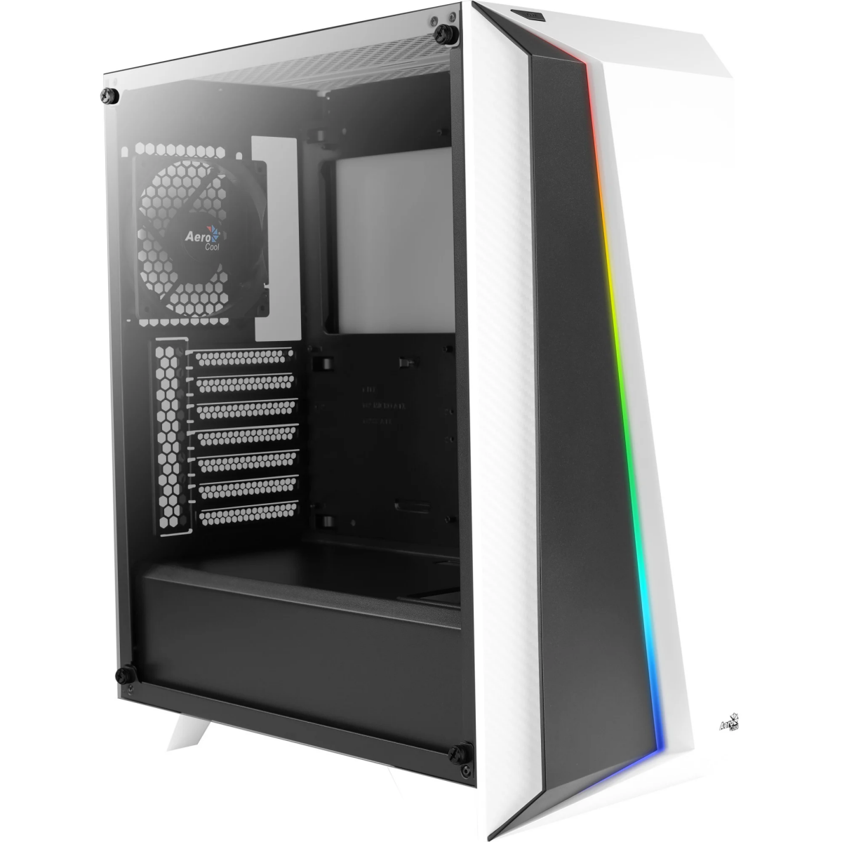 Datoru korpuss AeroCool Cylon Pro Tempered Glass Mid-Tower White (ACCM-PB10013.21 / CYLONPROWG) - foto 2