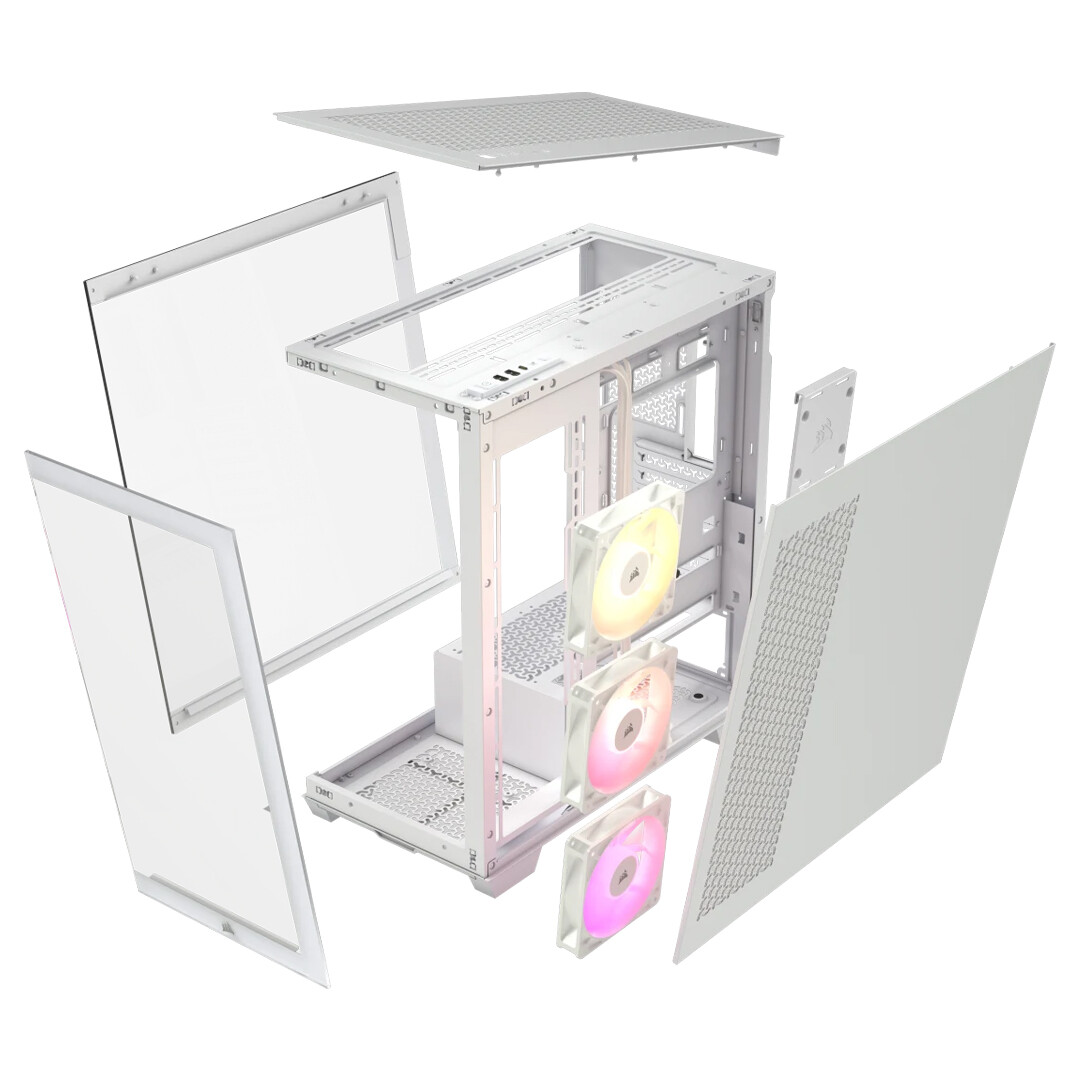 Datoru korpuss Corsair 3500X Mid-Tower White (CC-9011279-WW) - foto 6