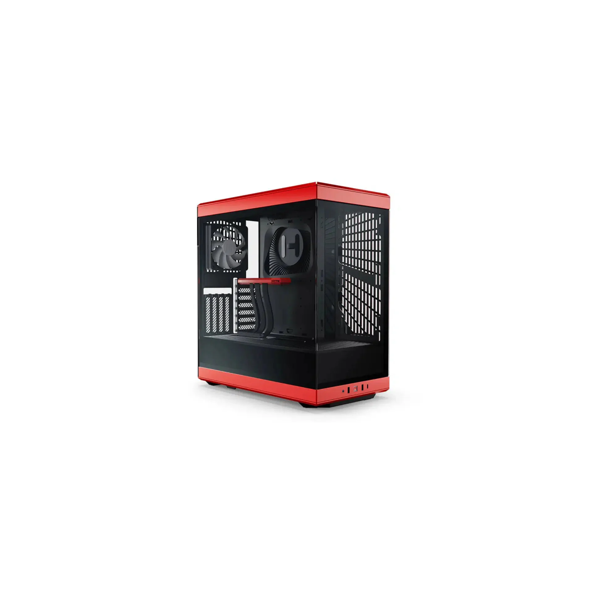 Datoru korpuss Hyte Y40 Black/Red Mid-Tower (CS-HYTE-Y40-B) - CS-HYTE-Y40-BR