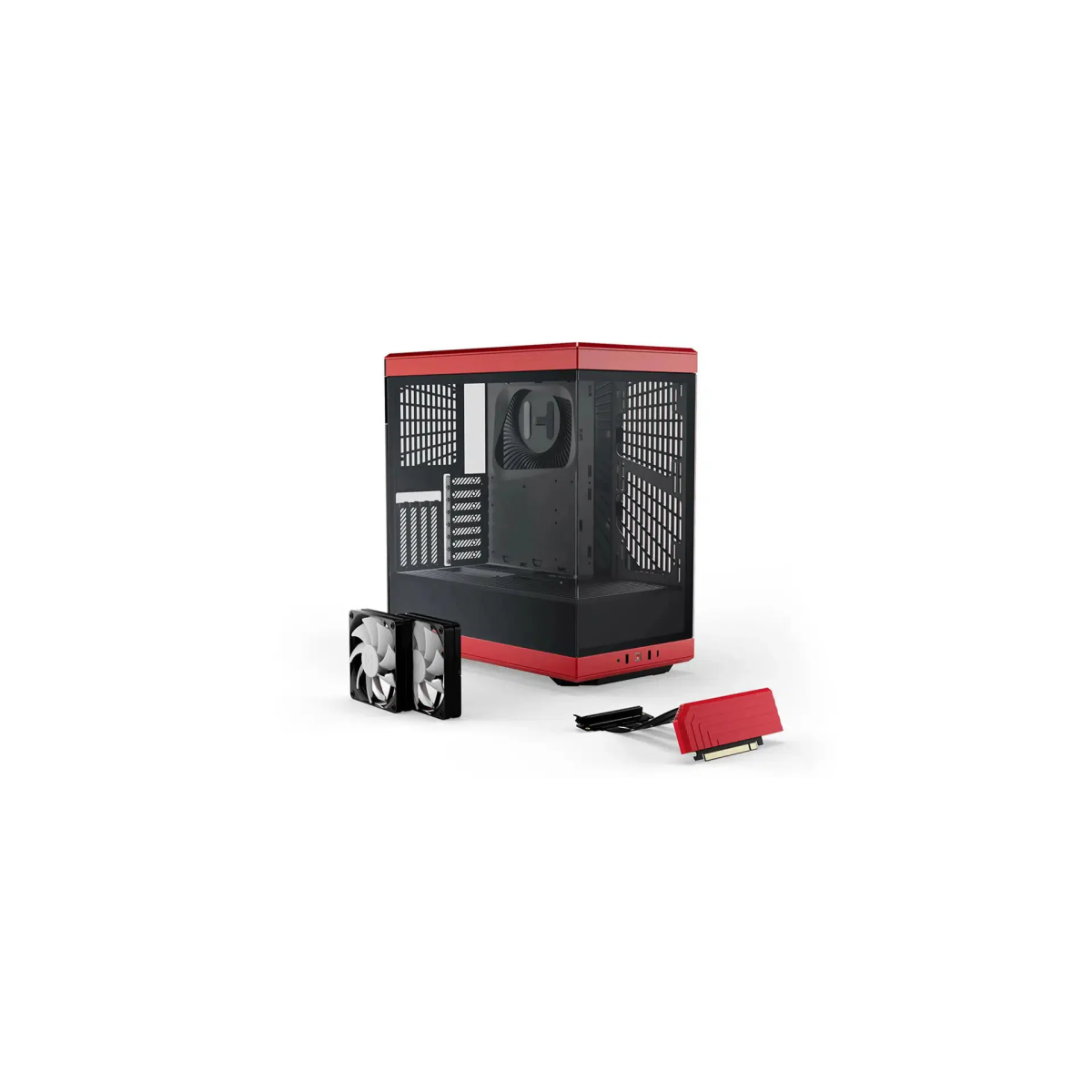 Datoru korpuss Hyte Y40 Black/Red Mid-Tower (CS-HYTE-Y40-B) - CS-HYTE-Y40-BR - foto 6