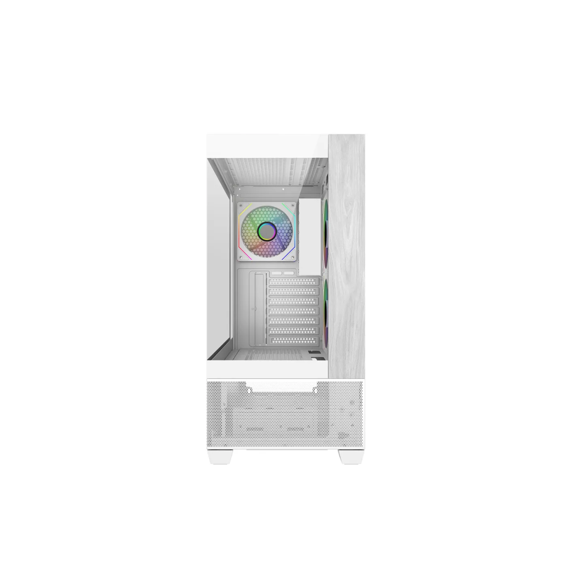 Datoru korpuss Cooler Master Elite 690 Wood Mid-Tower White (E690-WHNN-S00) - foto 3