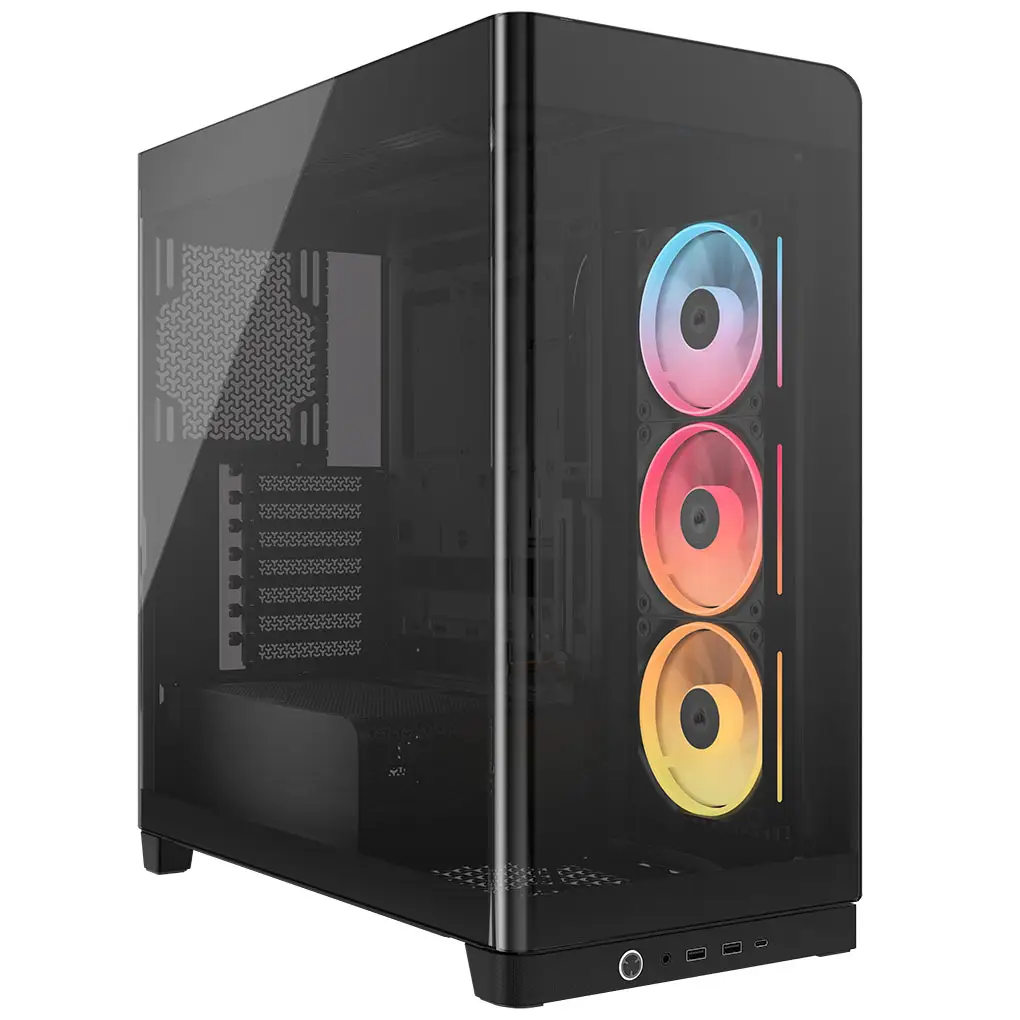 Datoru korpuss Corsair Frame 4500X LX-R iCue Link Panoramic Mid-Tower Black (CC-9011316-WW)