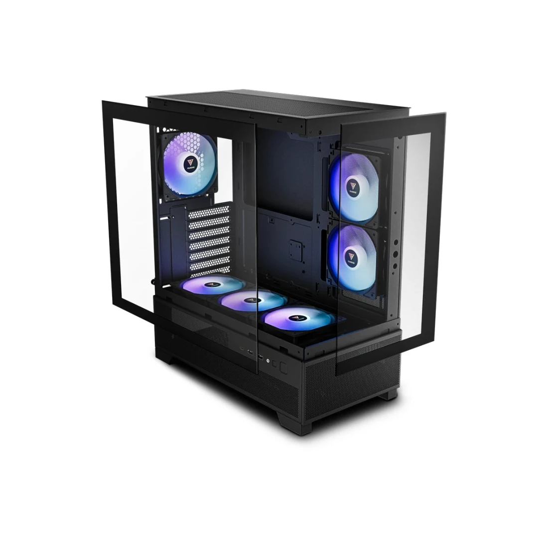 Datoru korpuss Gamdias Aura GC12 Mid-Tower Black (16332-622GB-30000-G) - foto 2