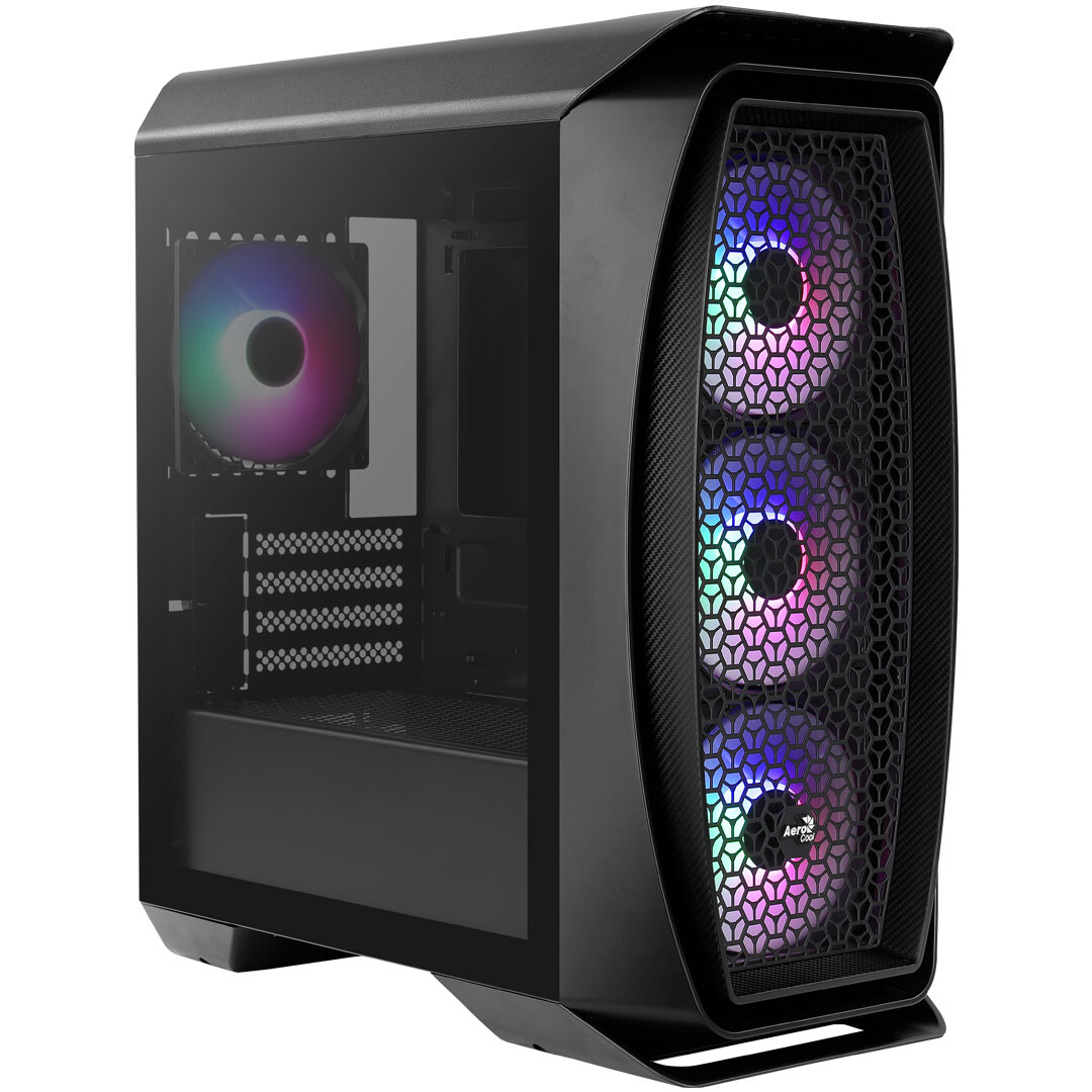 Datoru korpuss AeroCool Aero One Frost Mid Tower Black (ACCM-PB17043.11 / AEROONEFROST)