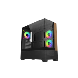 Datoru korpuss Cooler Master Elite 690 Wood Mid Tower Black/Brown (E690-KHNN-S00)