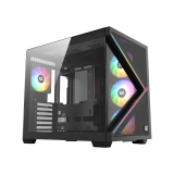 Datoru korpuss XYZ Qubex Mid‑Tower Black (X-CS-QUBEX-B)