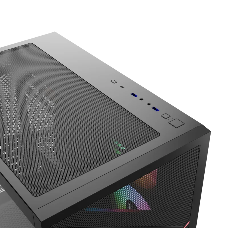 Datoru korpuss XYZ Qubex Mid‑Tower Black (X-CS-QUBEX-B) - foto 6