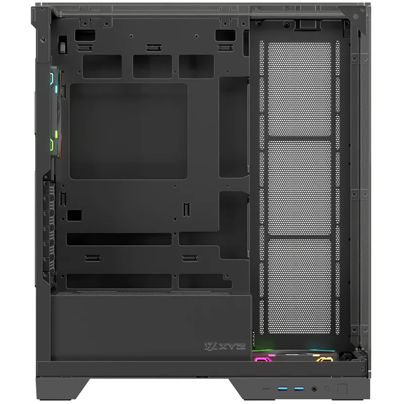 Datoru korpuss XYZ Trifecta Hydrotemp Mid-Tower Black (XYZ-SA-977) - foto 3