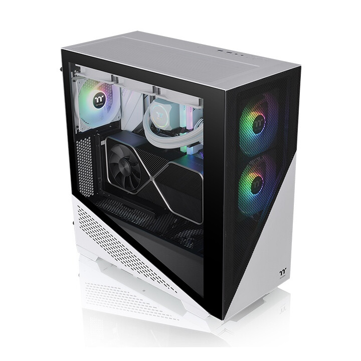 Datoru korpuss Thermaltake Divider 370 Mid Tower White/Black (CA-1S4-00M6WN-00) - foto 2