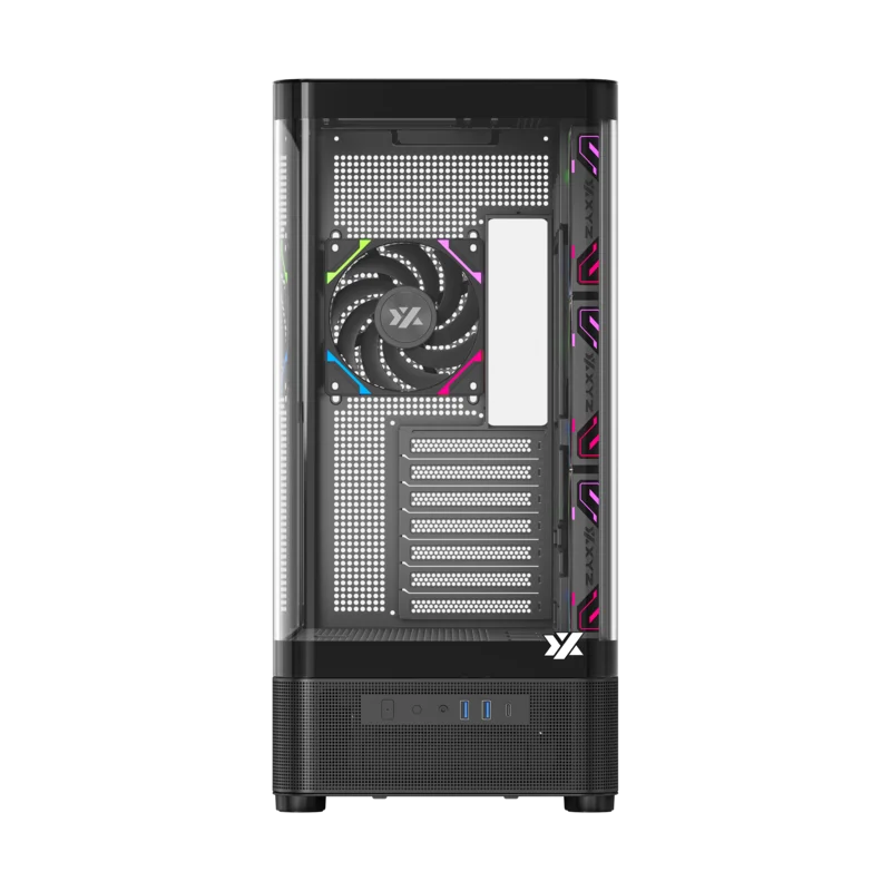 Datoru korpuss XYZ Quantum Pro Midi-Tower Black (X-CS-QUANTUMPRO-B) - foto 3