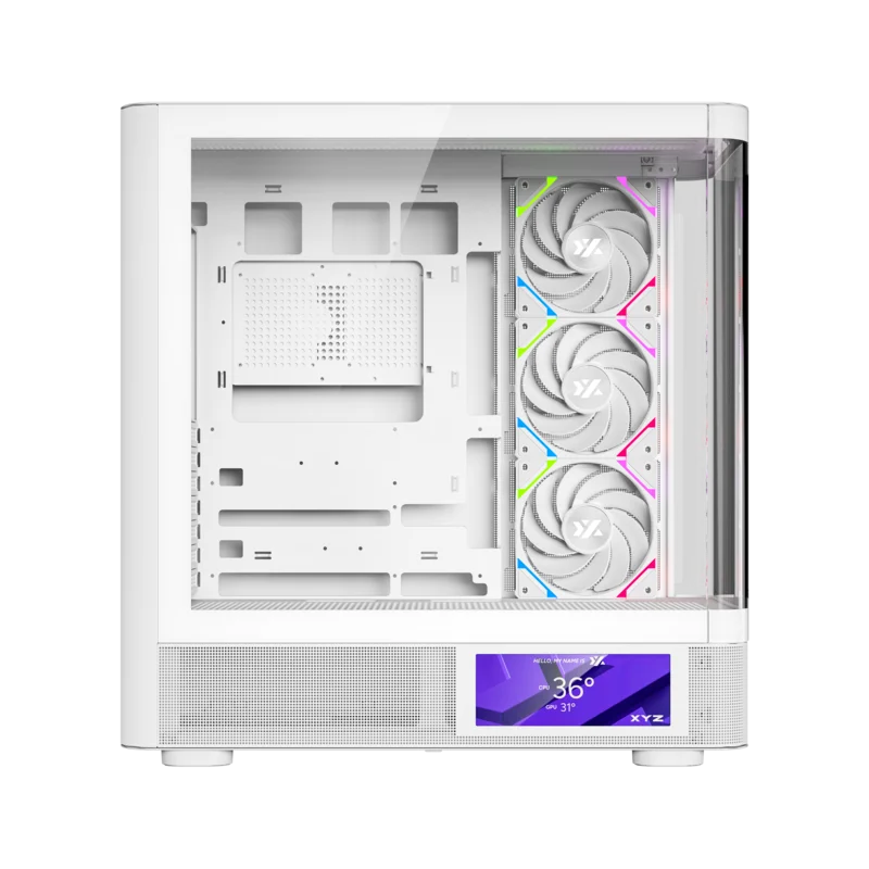 Datoru korpuss XYZ Quantum Pro Mid‑Tower White (X-CS-QUANTUMPRO-W) - foto 2