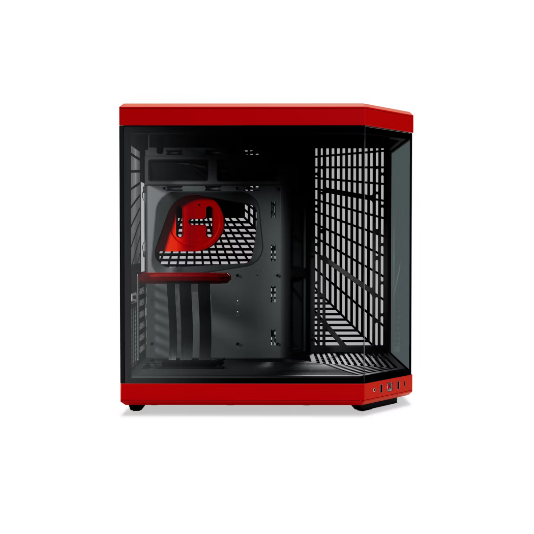 Datoru korpuss Hyte Y70 Mid‑Tower Black/Red (CS-HYTE-Y70-BR) - foto 3