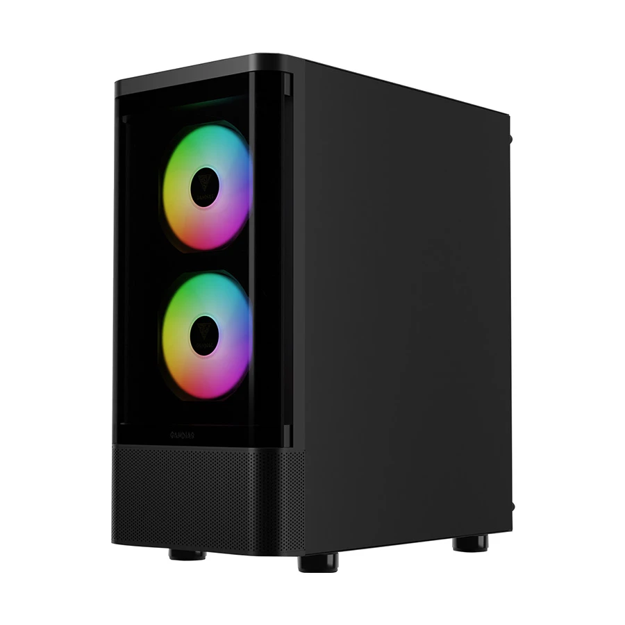 Datoru korpuss Gamdias Talos E3 CG Mid‑Tower Black (16332-32AA3-30000-G) - foto 3