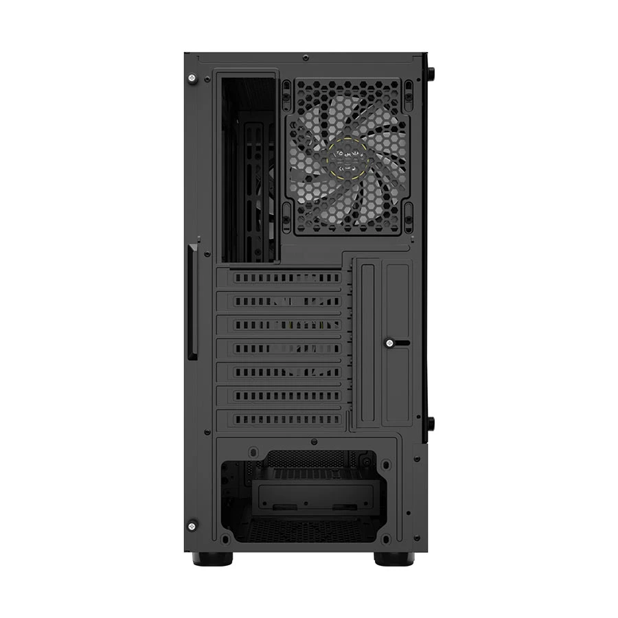 Datoru korpuss Gamdias Talos E3 CG Mid‑Tower Black (16332-32AA3-30000-G) - foto 5