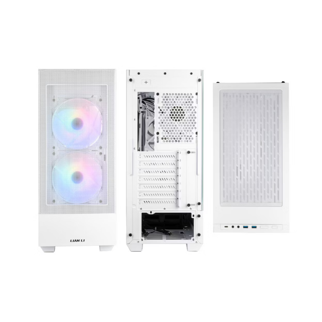 Datoru korpuss Lian-Li Lancool 205 Mesh C Mid-Tower White - LANCOOL 205 MESH C WHITE - foto 3