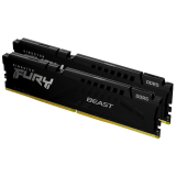 Operatīvā atmiņa RAM Kingston Fury Beast 32GB 2x16GB DIMM DDR5 Memory Kit 5600MHz CL36 Black (KF556C36BBEK2-32)