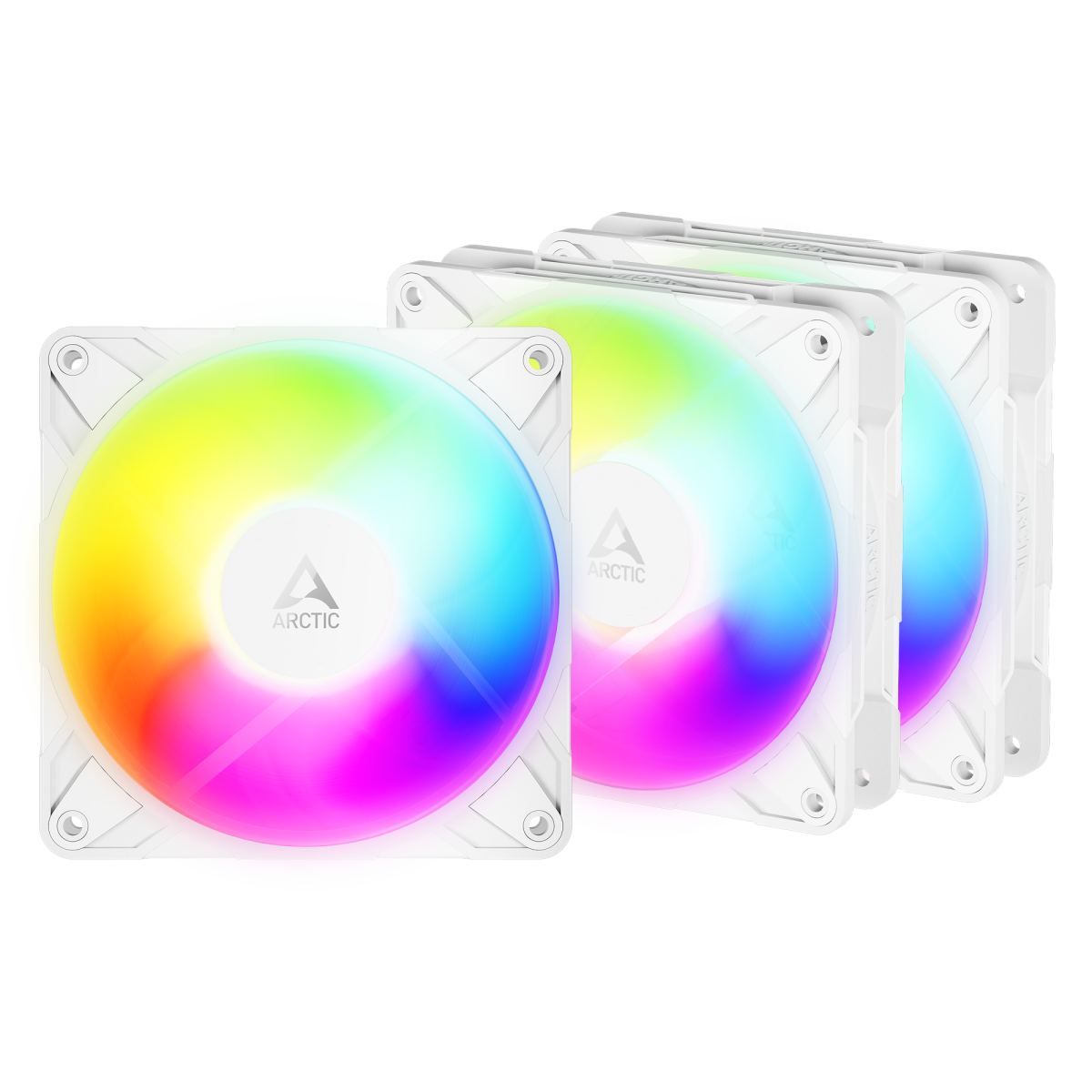Korpusa dzesētājs Set of 3 Arctic P12 Pro Reverse RGB Case Fans 12cm White (ACFAN00334A)