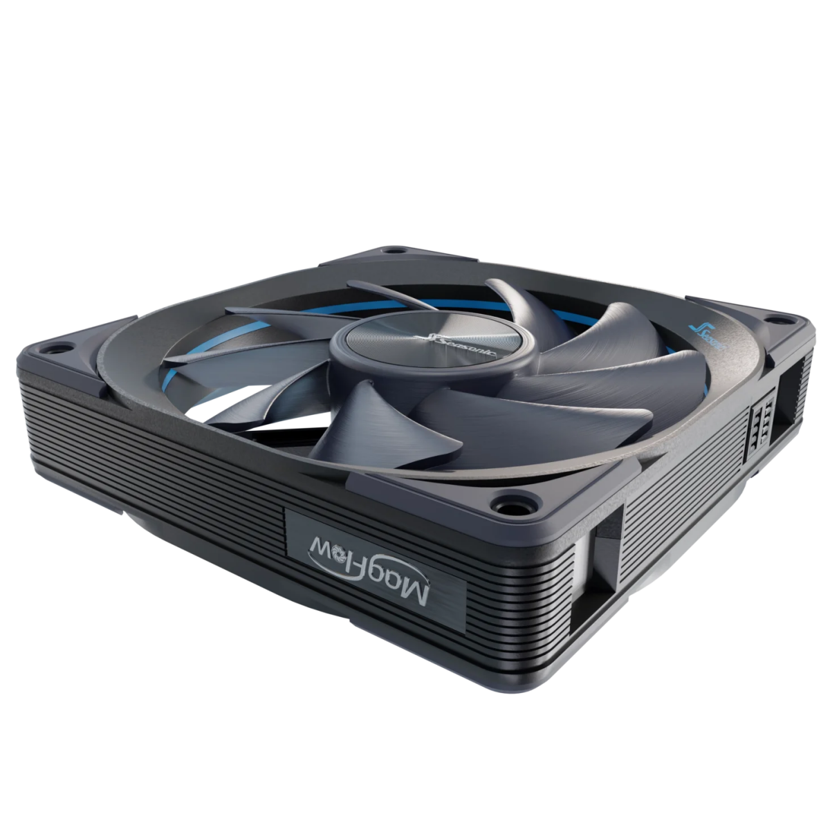 Korpusa dzesētājs Seasonic MagFlow Case Fan 12cm Black (MAGFLOW-1) - foto 7