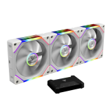 Korpusa dzesētājs Pack of 3 Gamdias Aeolus P2-U RGB Case Fans 12cm White (16302-04503-00013-G)