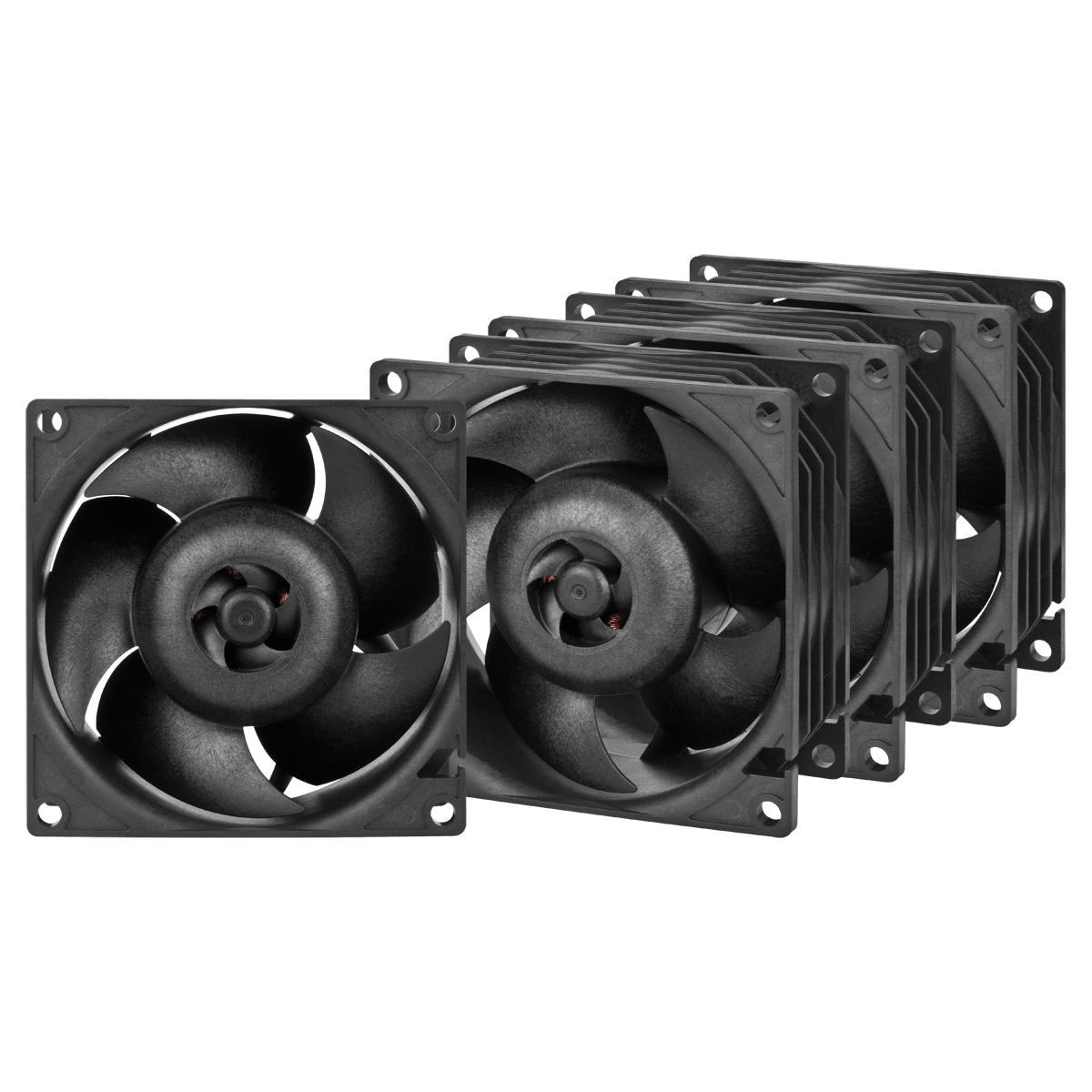 Korpusa dzesētājs Pack of 4 Arctic S8038-7K Server Fans 8cm Black (ACFAN00292A)