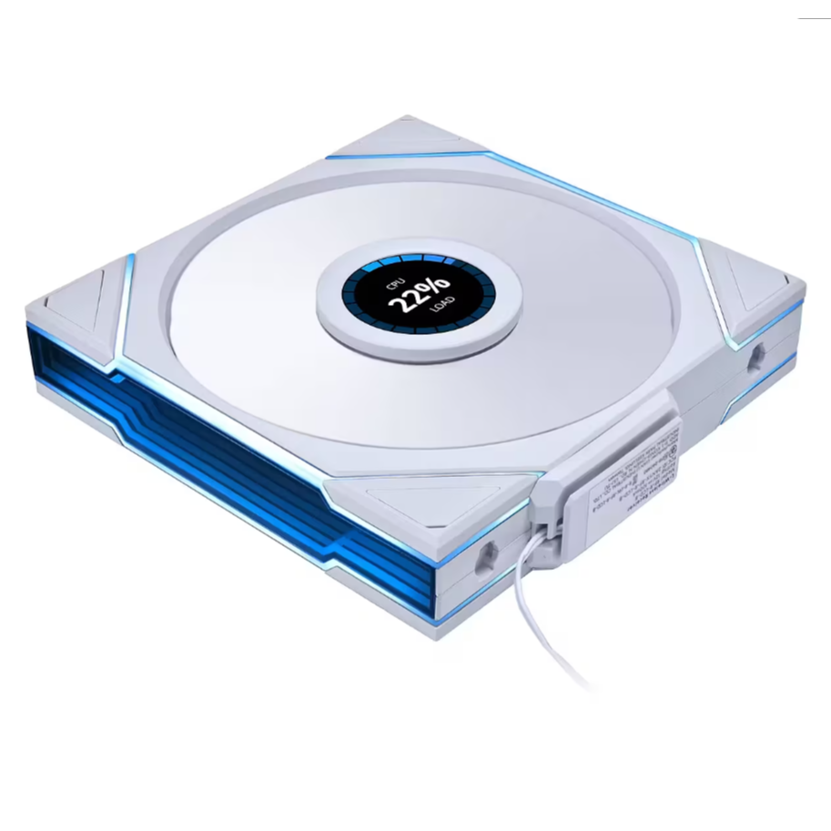 Korpusa dzesētājs Lian Li Uni Fan TL Wireless LCD RGB Case Fan 14cm White (14TLLCD1W1W)