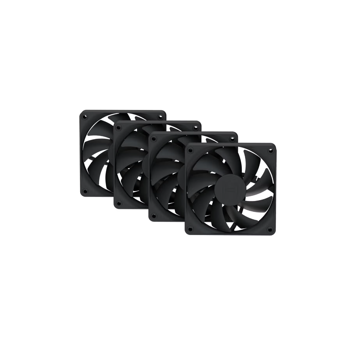 Korpusa dzesētājs Pack of 4 Hyte FA12 Case Fans 12cm Black (FAN-HYTE-FA12-BB-4)