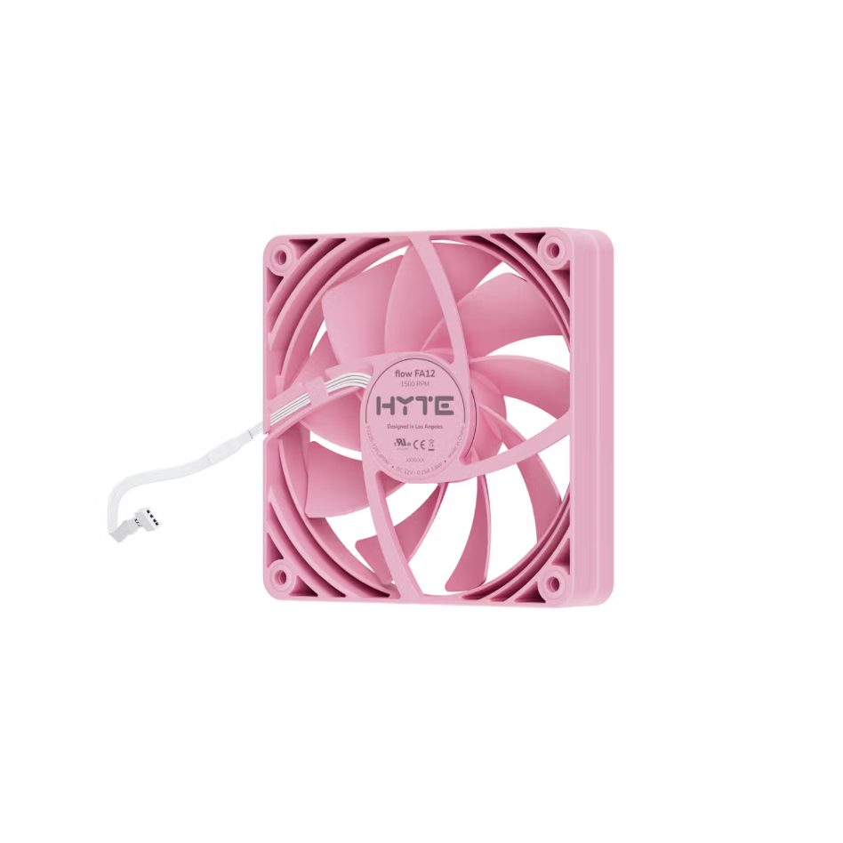 Korpusa dzesētājs Pack of 4 Hyte FA12 Case Fans 12cm strawberry milk (FAN-HYTE-FA12-SM-4) - foto 3