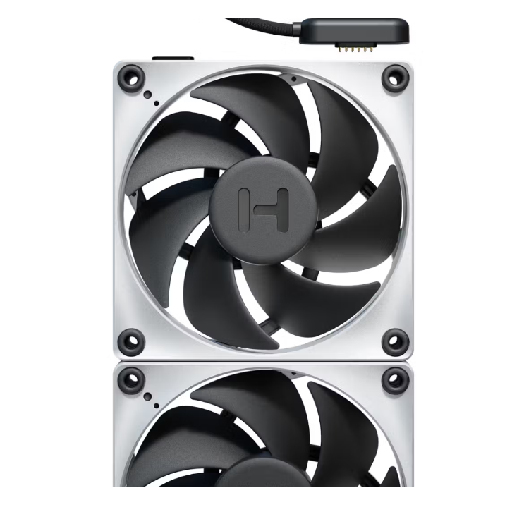Korpusa dzesētājs Hyte Thicc FP 12cm Black/White (FAN-HYTE-FP12-BW-3) - foto 5