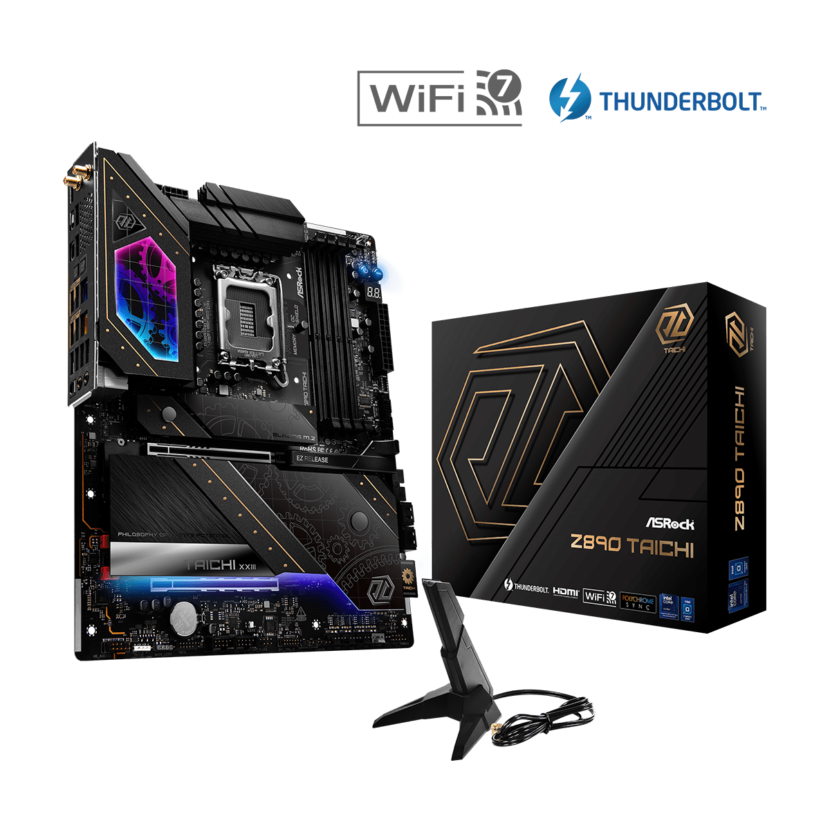 Pamatplate Asrock Z890 TAICHI Black - foto 2