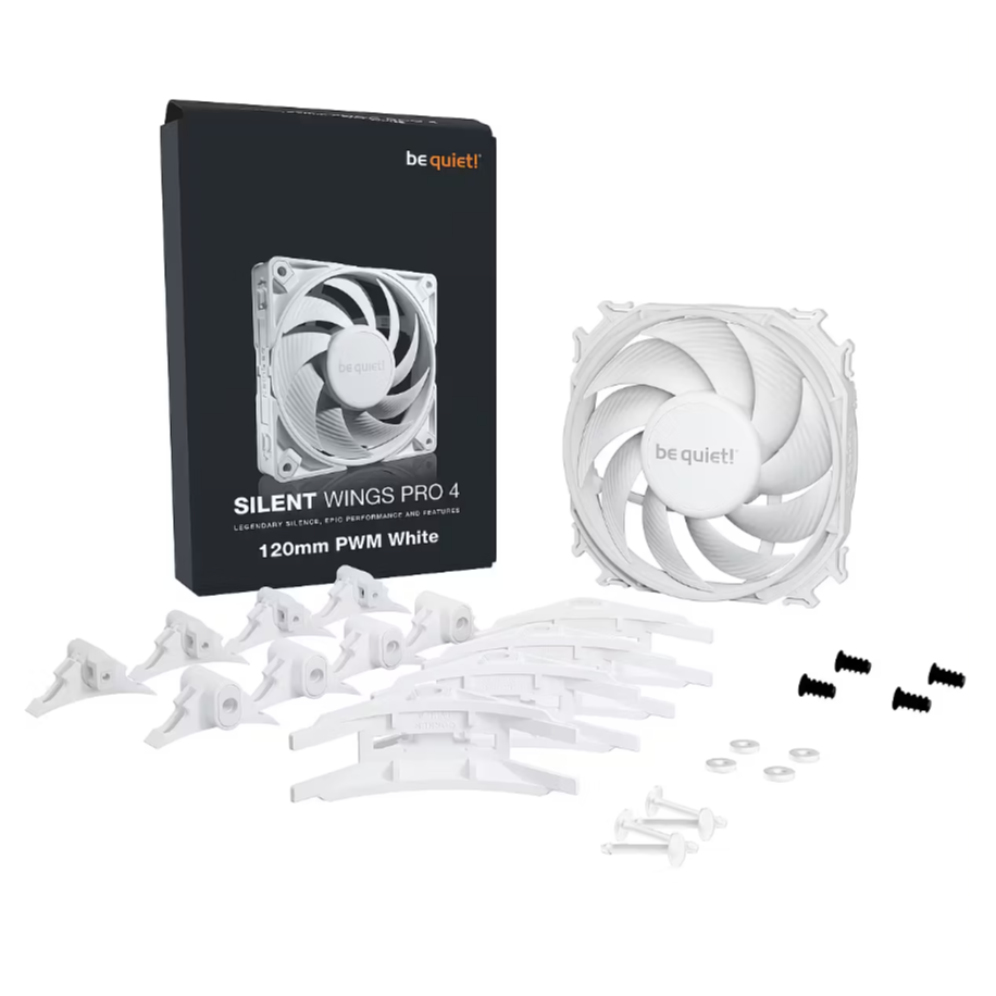 Korpusa dzesētājs Be Quiet! Silent Wings 4 Pro 12cm White (BL118) - foto 5