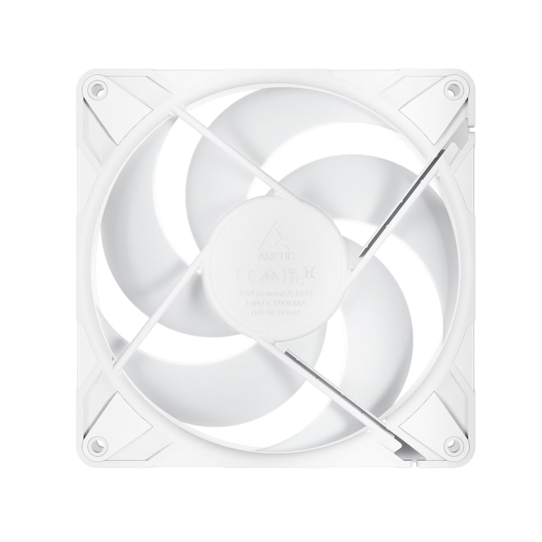 Korpusa dzesētājs Arctic P14 Pro Reverse RGB 14cm White (ACFAN00327A) - foto 3