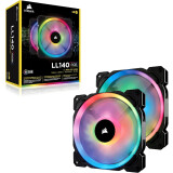 Korpusa dzesētājs Corsair Dual Light Loop LL140 RGB 14cm Black (CO-9050074-WW)