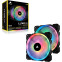 Korpusa dzesētājs Corsair Dual Light Loop LL140 RGB 14cm Black (CO-9050074-WW) - foto 3