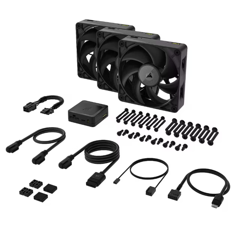 Korpusa dzesētājs Corsair iCue Link RX Max 12cm Black (CO-9051042-WW) - foto 3
