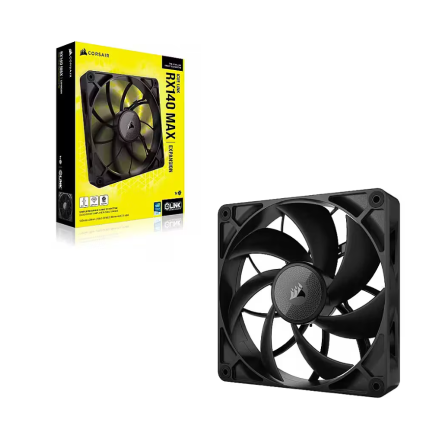 Korpusa dzesētājs Corsair iCue Link RX Max 14cm Black (CO-9051043-WW) - foto 3