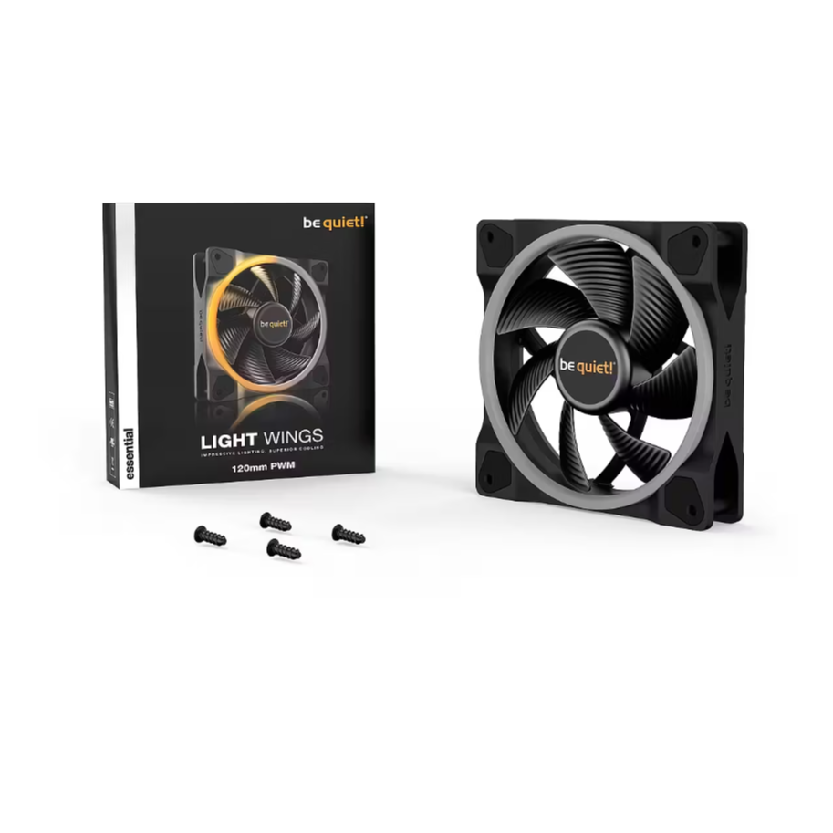 Korpusa dzesētājs Be Quiet! Light Wings RGB 12cm Black (BL072) - foto 4