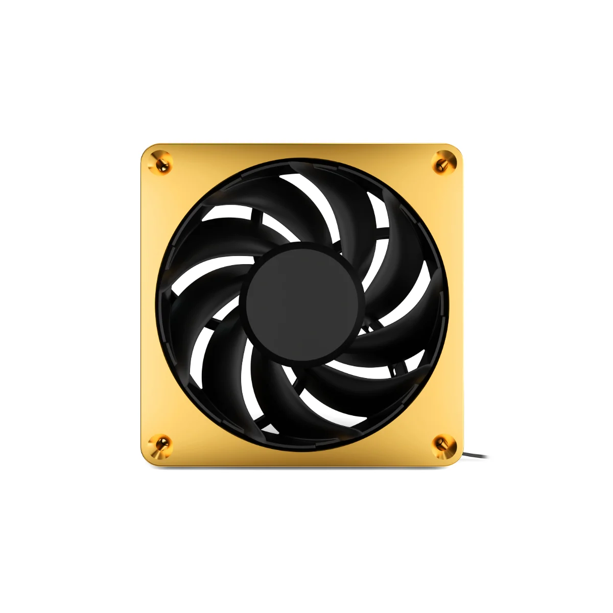 Korpusa dzesētājs Alphacool Apex Stealth Metal Power 12cm Gold (13856) - foto 2