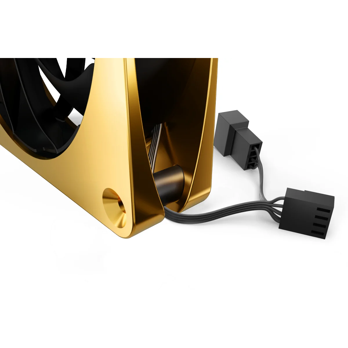 Korpusa dzesētājs Alphacool Apex Stealth Metal Power 12cm Gold (13856) - foto 4