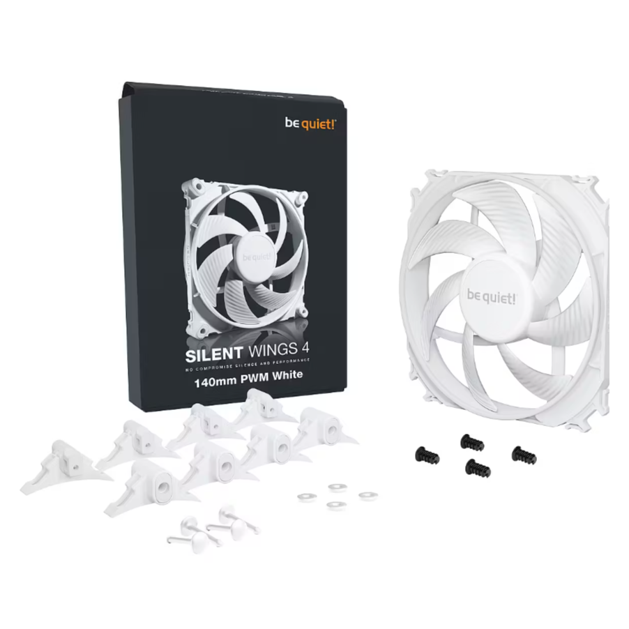 Korpusa dzesētājs Be Quiet! Silent Wings 4 PWM 14cm White (BL116) - foto 4