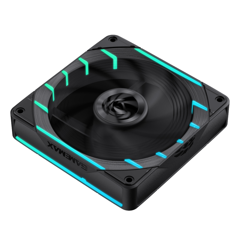 Korpusa dzesētājs Gamemax Tornado T12 Reverse Argb 12cm Black (9501-0101R0077) - foto 2