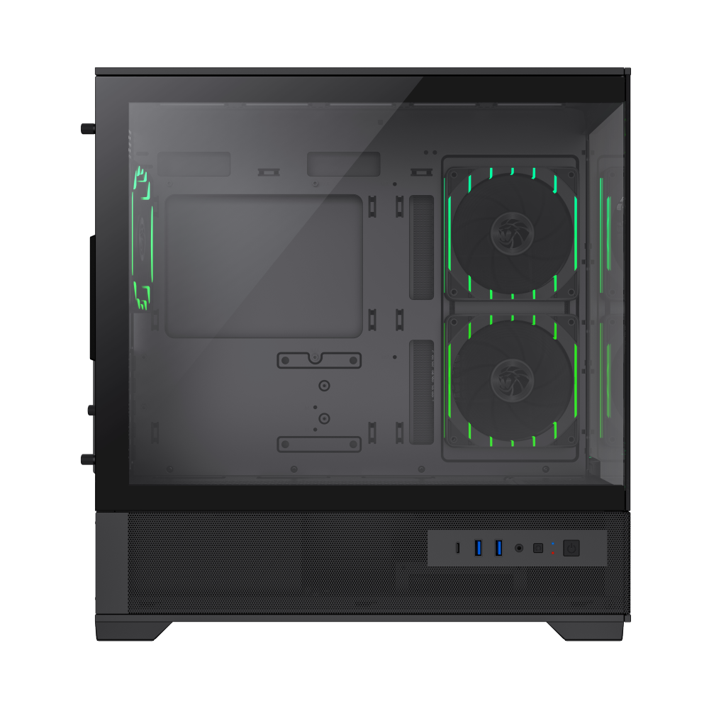 Datoru korpuss Gamemax Vista 2 Mini-Tower Black (9101-0600R0015) - foto 3