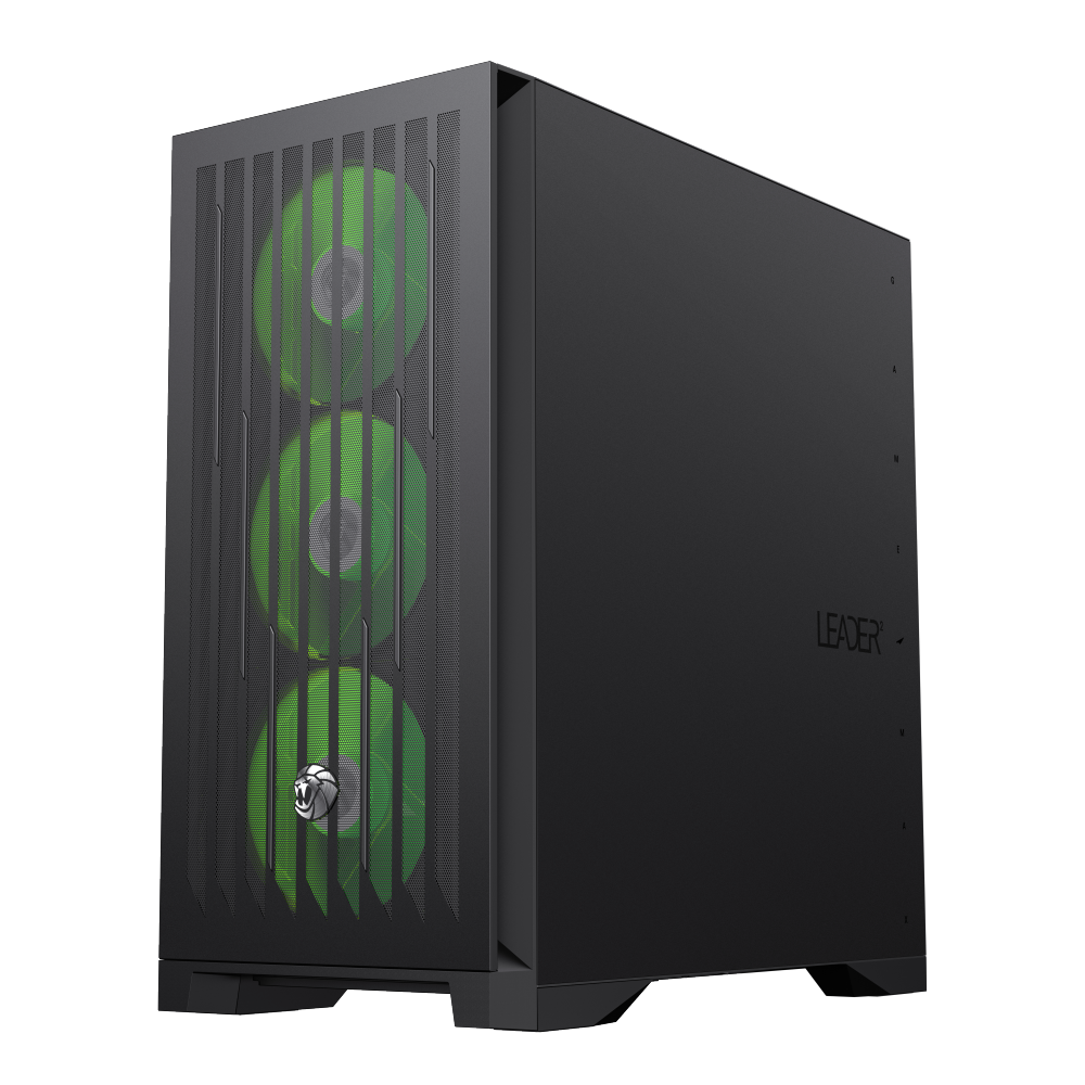 Datoru korpuss Gamemax Leader 2 Mid-Tower Black (9101-0900R0001) - foto 3